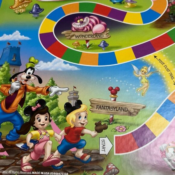 Candy Land Disney Theme Park Edition Board Game Belle Mickey Peter Pan Complete - Picture 3 of 15
